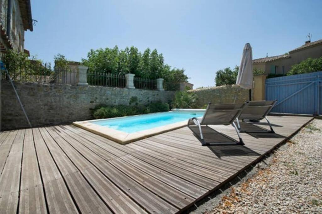 Maison De Plain Pied Pour 4 Pers Piscine Lussan Lussan  외부 사진