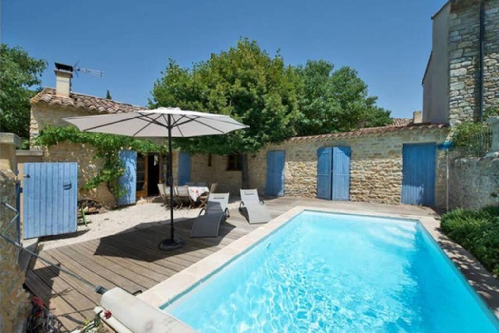 Maison De Plain Pied Pour 4 Pers Piscine Lussan Lussan  외부 사진
