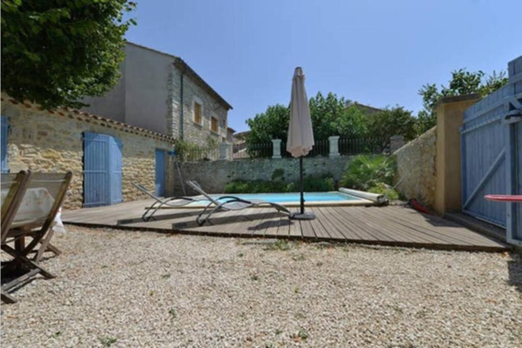 Maison De Plain Pied Pour 4 Pers Piscine Lussan Lussan  외부 사진